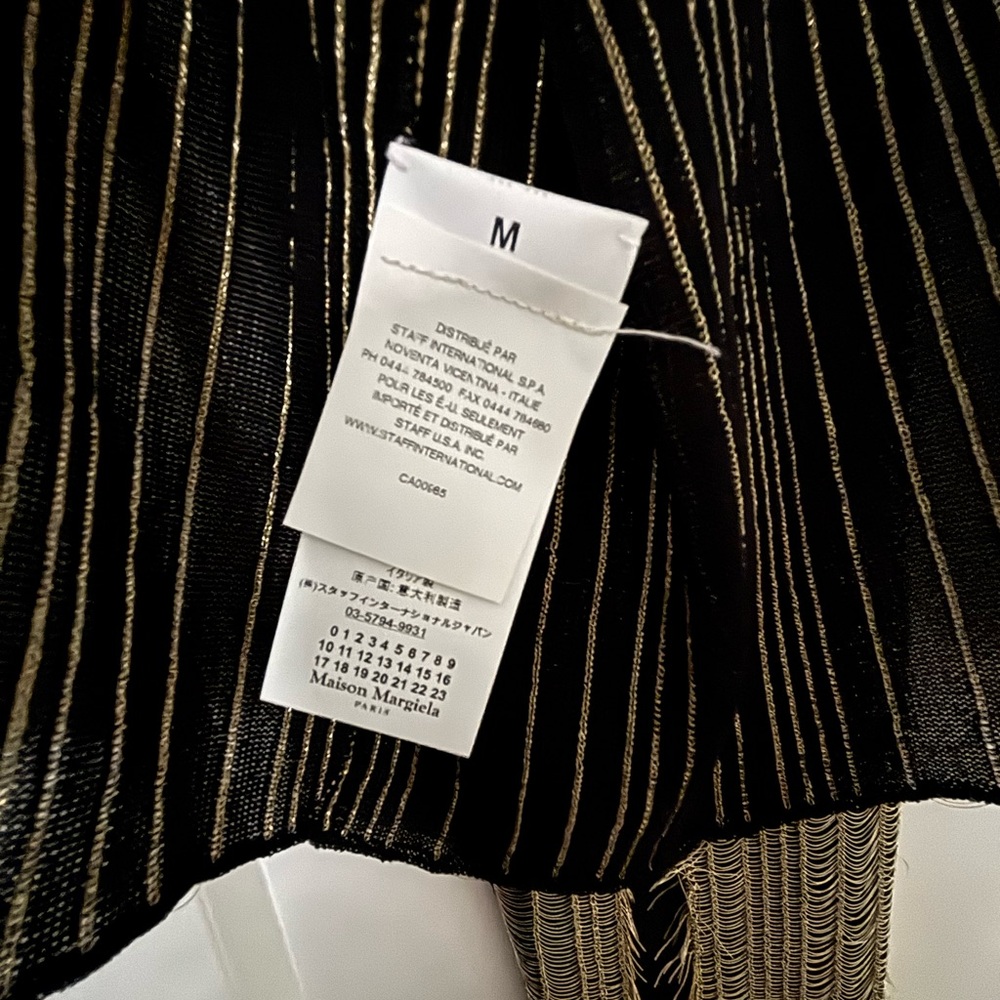 Maison Margiela Black and Gold Jacket - Picture 3 of 6